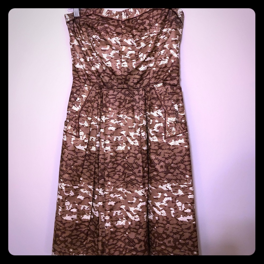 Anthropologie dress, strapless and with pockets